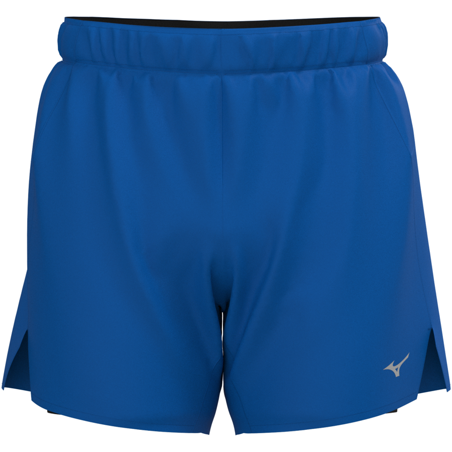 Mizuno Core 5.5 Inches 2in1 Short Princess Blue Mizuno Core 5.5 Inches 2in1 Short Princess Blue